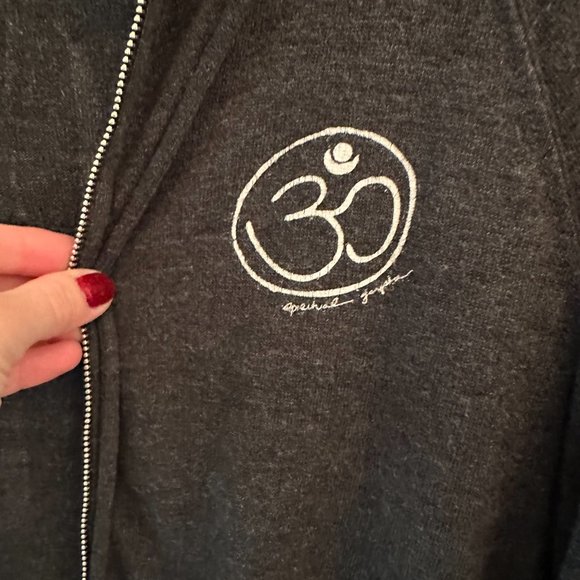 Peace Love Yoga, Grey Hoodie, Spiritual Gangster - Picture 3 of 7